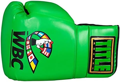 TITLE Boxing WBC Jumbo Boxing Gloves (Pair), Green - Jumbo Boxing Gloves, Boxing Autograph Gloves, Novelty Boxing Gloves