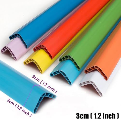 Protection d'angle murale autocollante en caoutchouc souple de 120 cm