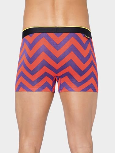 Image of Bummer Printed Micro Modal Trunks Underwear for Men - Ultra Soft & Breathable, 3 Times Softer Than Cotton, Anti-Bacterial, Stretchable for Ultimate Comfort & Style, Pack of 1 (A Shark Tank Product)