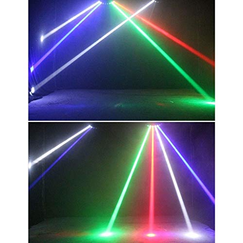 8 LEDs Sector Beam Light HD, 2 Geluid Actived Mode Kleur Disco Stage Dance Party Light Cristal Ball Effect Projector Afstandsbediening voor Thuis DJ Pub Bar Club Spotlight (Kleur: Stralingskleur - Image 8