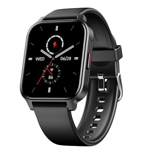 Boat Wave Call 2 Plus Smart Watch w/Bilingual Support (Hindi/English), 1.96”(4.97 cm) HD Display, BT Calling, 100+Sports Modes, Animated Watch Faces, Voice Assistant(Active Black) view 1