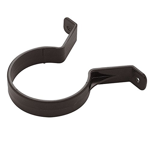 Rainwater Pipe Accessories - Round Pipe Clips Pack of 5 - Black