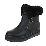 Stylische Flatform-Stiefelette mit modischen Details. Das Obermaterial besteht aus strapazierfähigem Kunstleder. Da die Stiefelette innen mit einer wohligen Warmfutterausstattung punktet, sind kalte Füße nun kein Thema mehr.