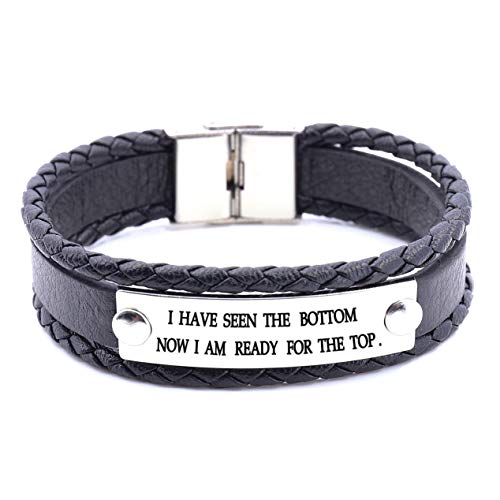 YOYONY Women's Gifts, Hand Made Stackable Bangle Multi-Layer Leather Braided Wrap Bracelets For Women/Men/Birthday.