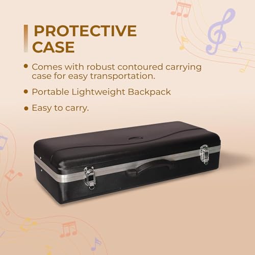 Image of ARCTIC AR SRB-PRO Model Alto Saxophone with Case, Featuring a World-Class Finish And a Professional Setup, Designed for Musicians, Band Performers. Includes Mouthpiece, Reed, and Protective Case.