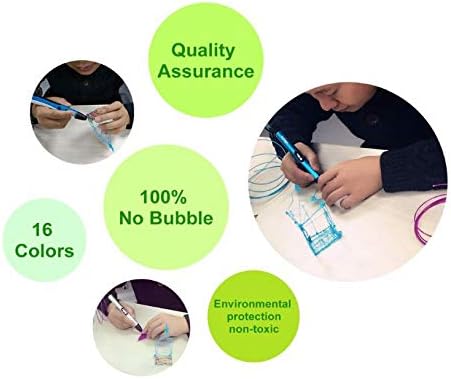 URANUS™ 10 Colors x 5 mtr 3D Pen Filament Refills 1.75 mm PLA Pack (10)