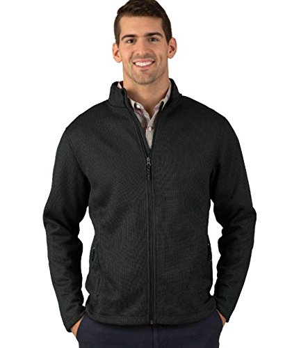 Charles River Apparel Men's Heritage Rib Knit Full Zip Jacket