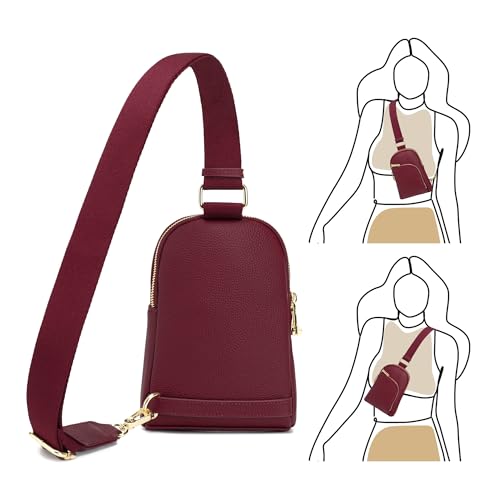 Image of INICAT Small Travel Purse,Anti Theft Crossbody Bag for Women | RFID Blocking, 8 Card Slots,Secure Back Zipper Pocket,Sling Style