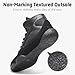 ZVC Kids Wrestling Shoes Boys Girls Boxing Shoes for Fitness Fighting Powerlifting Bodybuilding Boots Footwear Black