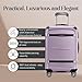 Ricardo Beverly Hills Rodeo Drive 2.0 Hardside 4 Wheel Spinner, TSA Lock, Lightweight Suitcase, Unisex, Stylish, Silver Lilac, 21-Inch Carry-On
