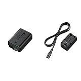 Sony NPFW50/C1 -Batería, color negro + Sony BCTRW - Cargador para NP-FW50, negro