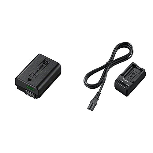 Batería Sony NPFW50 con cargador BC-TRW original en color negro para cámaras compactas Alpha