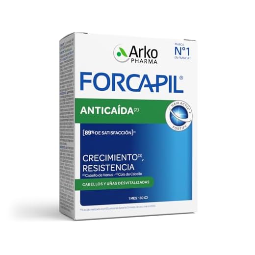 Arkopharma Forcapil Anticaída, Ayuda a Reducir Caída del Cabello, Crecimiento, Resistencia y Anclaje, Alta Concentración en Biotina, Complemento Alimenticio, 30 Unidad (Paquete de 1)