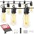 Solar Lights Outdoor String light patio deals 100FT with 32 Shatterproof, solar String Lights Outdoor Waterproof with Remote ST38 Vintage Edison Bulbs,Waterproof Hanging Lights for Outside Backyard