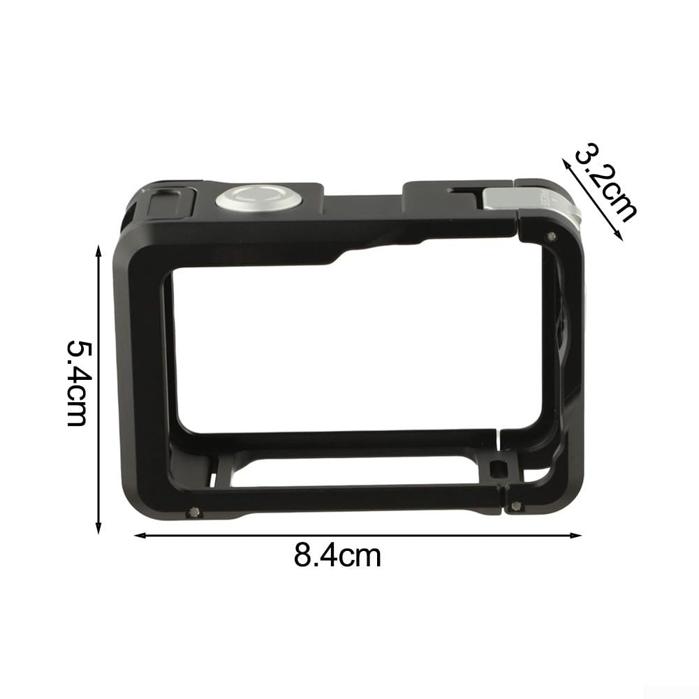 Cage métallique robuste pour DJI Action 6 conçue pour protéger contre les chutes, les rayures et l'exposition environnementale lors d'une utilisation active