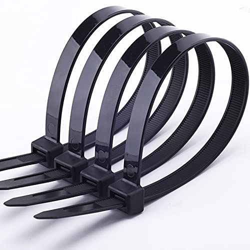 Kabelbinder,Kabelbinder Zip Ties Lösbare Nylon Kab Kabelbinder, Kabelbinder, komplettes Set mit schwarzen Kabelbindern, selbstsichernde Kabelbinder, Nylonbinder(4 X 300)