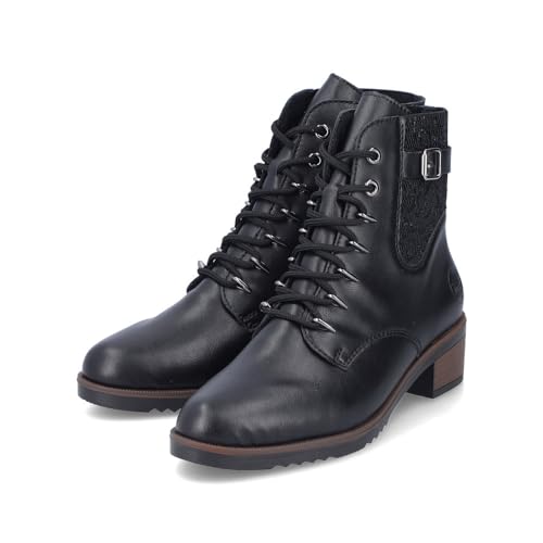 Rieker Damen Schnürstiefeletten Y0500, Frauen Stiefeletten,halbstiefel,Kurzstiefel,uebergangsschuhe,uebergangsstiefel,schwarz (00)… – Ansicht 6