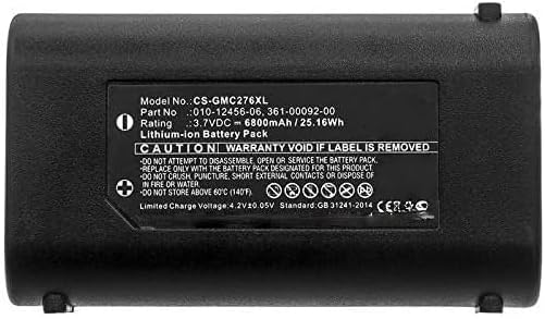 5200mAh / 19.24Wh Replacement Battery for Garmin GPSMAP 276Cx PN:Garmin 010-12456-06, 361-00092-00