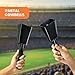 2 Pack 9-inch Copper Cowbells for Sporting Events, Percussion Noise Makers with Handle for Football Games, Sports Stadiums, Pep Rallies, Parties, Boxing Events, Cheerleading, Celebrations (Black)