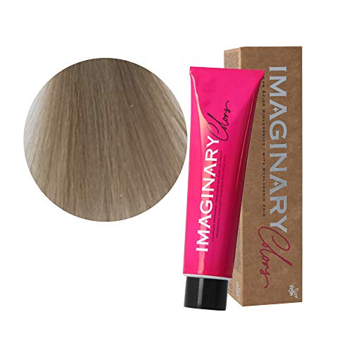 The Imaginary Colors | Coloración Permanente Vegana con Ácido Hialurónico | Cobertura 100% | Color Ceniza 9-1 Rubio muy Claro - 100 ml