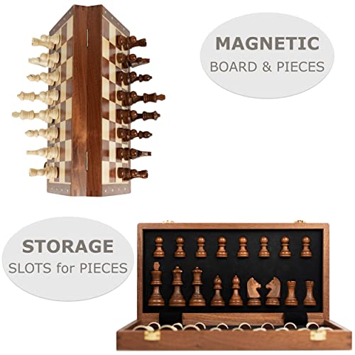Set de Ajedrez Magnético de Madera para Niños y Adultos miniatura 5