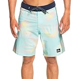 Quiksilver Men's Standard Highlite Arch 19 Boardshort Swim Trunk Bathing Suit, Angel Blue, 33