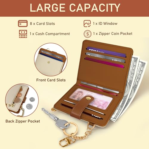 Image of Jogjam Small Ladies Wallet, Rfid Slim Thin Compact Women Credit Card Holder