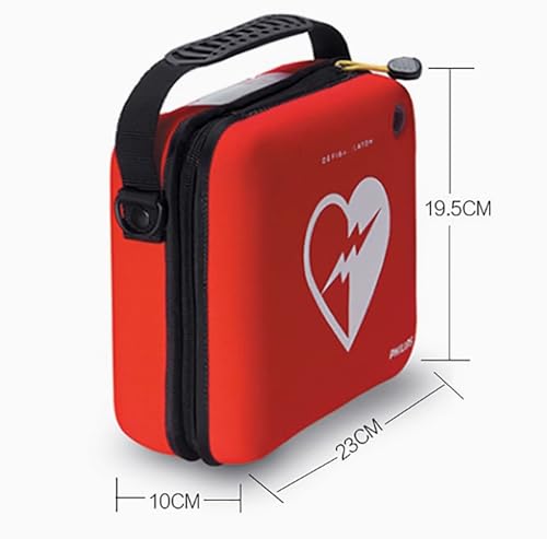 AED - Bolsa de almacenamiento, contenedor desfibrilador para primeros auxilios, con llamativo símbolo de cruz para uso hospitalario y público