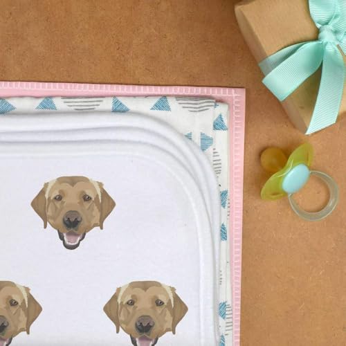 Azeeda 'Golden Labrador' Baby Burp/Wash Cloth (BC00032090)3