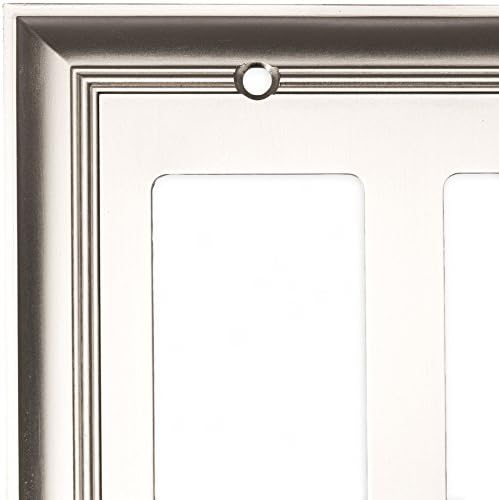 allen + roth Cosgrove Triple Decorator Wall Plate Satin Nickel #0147380