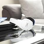 HyperX HHSS1C-KB-WT/G Cloud Stinger Core – Wireless Gaming Headset, for PS4, PS5, PC, Lightweight, Durable Steel Sliders, Noise-Cancelling Microphone - White - Image 2