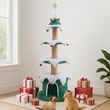 Stephan Roberts Cat Christmas Tree Multi Level Cat Tower...