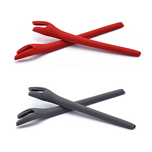 Kit earsocks Oakley Radar EV Path manchons silicone rouge gris
