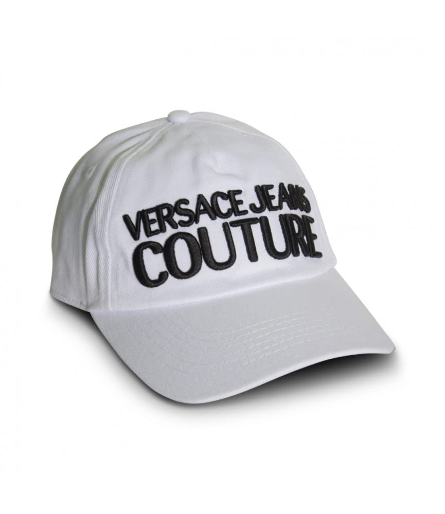 VERSACE JEANS COUTUREUnisex White Hat, White, One Size