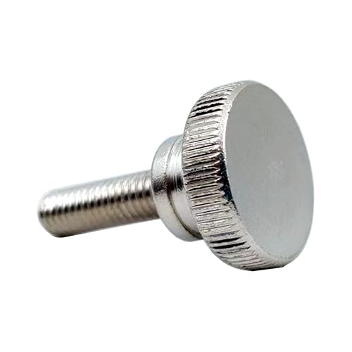 Miniatura 4 de M5 - Tornillos moleteados para pulgar, acero de aleación, 10 piezas de níquel (M5 x 0.984in)