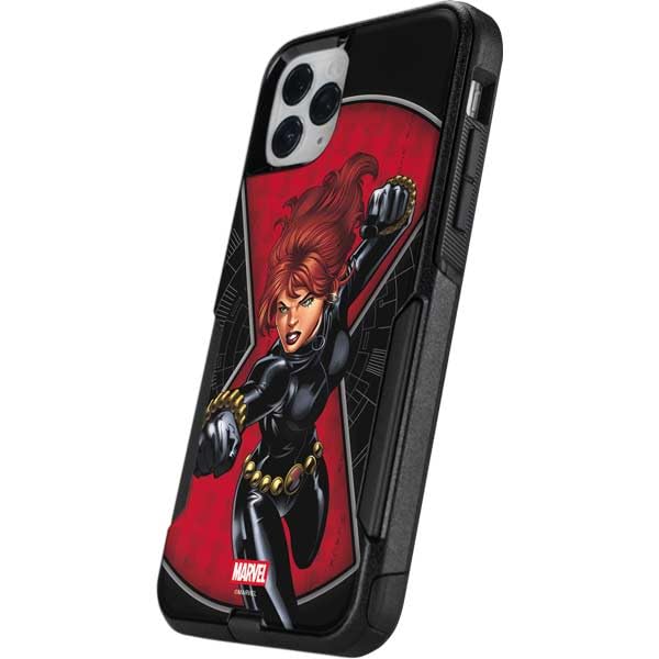 Skinit Decal Phone Skin Compatible with OtterBox Commuter iPhone 11 Pro Max - Officially Licensed Marvel Black Widow Natasha Romanova Design