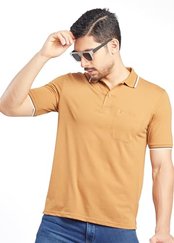 Image of Pro Riders Urban Men's Cotton Rich Polo T-Shirt with Pocket |Regular Fit| Office