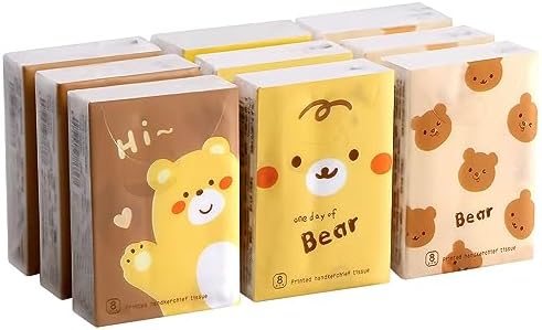 Travel Pocket Tissues, (3 Pack, 210 Tissues Total Cute Character Tissue For School, Travel, Camping, Office, Car), Pack Of 3 For Cleansing Traveling - View #10
