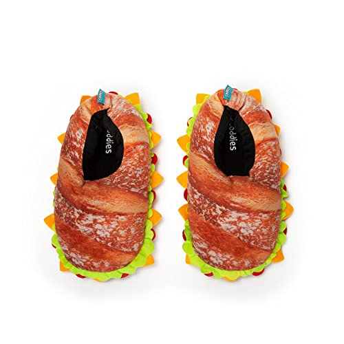 Coddies Sub Sandwich Bread Slippers - Funny Gift, Plush Slippers, Anti-Skid Grip for Men, Women & Kids3
