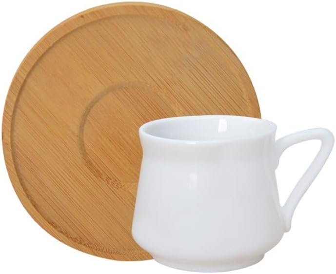 Kahve Fincan Takımı - Bambu Tabaklı