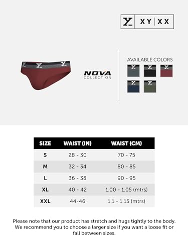 Image of XYXX Men's Aero 100% Super Combed Cotton Regular Fit Solid Anti Bacterial Briefs with No Marks Waistband (Pack of 3)