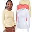 3 Pack - White, Light Yellow, Coral