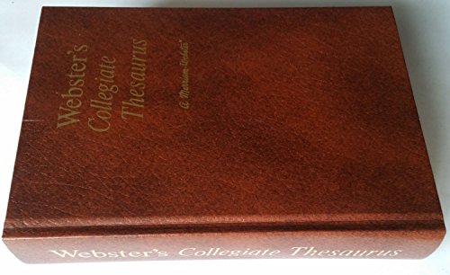 Webster's Collegiate Thesaurus 0877790701 Book Cover