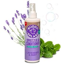 Buddy Splash Spritzer & Conditioner for Dog Grooming, Lavender & Mint, 16 oz. Bottle