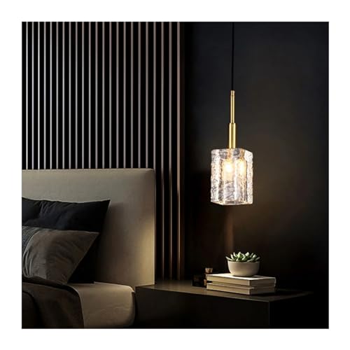 Lustre moderne en cuivre doré de style petit lustre cristal