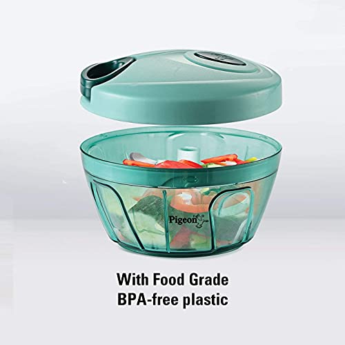 Pigeon Chopper Vegetable Chopper | Handy And Compact Manual Food Chopper With Stainless Steel Blades | Large Hand Powered| Onion Chopper #TOP2