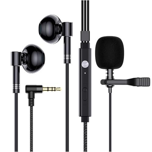 【新登場】 ヘッドセット 有線 マイク付き イヤホン 3.5mm 4極 L字プラグ クリップ式マイク ゲーミングイヤホン ゲーミングいやほん 着信応答/終話 音量調節 マイク付きイヤホン ps4 ps5 switch PC パソコン ZOOM Wet会議 ゲーム 対応 ブラック