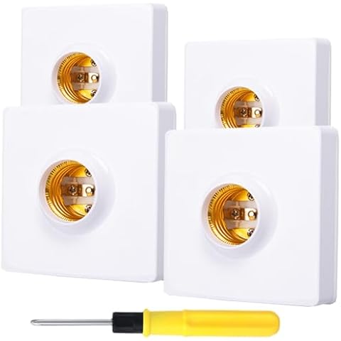 Acmerota E27 Ultra-Thin Light Socket Cover