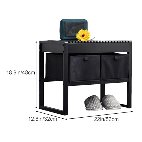 Banc de rangement pour chambre afin de libérer l'espace au sol - 3