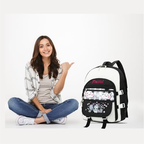 Image of Tinytot 30 Litre Japanese Korean Style School Bag Water-Resistant Laptop & Travel Backpack - Unisex Large 18 Inches Multipurpose Student Backpack for Boys & Girls, Men & Women